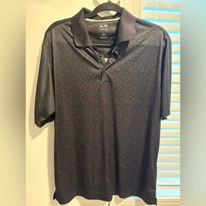 Adidas ClimaCool Golf polo (size M) — performance golf/athletic style Black/Red